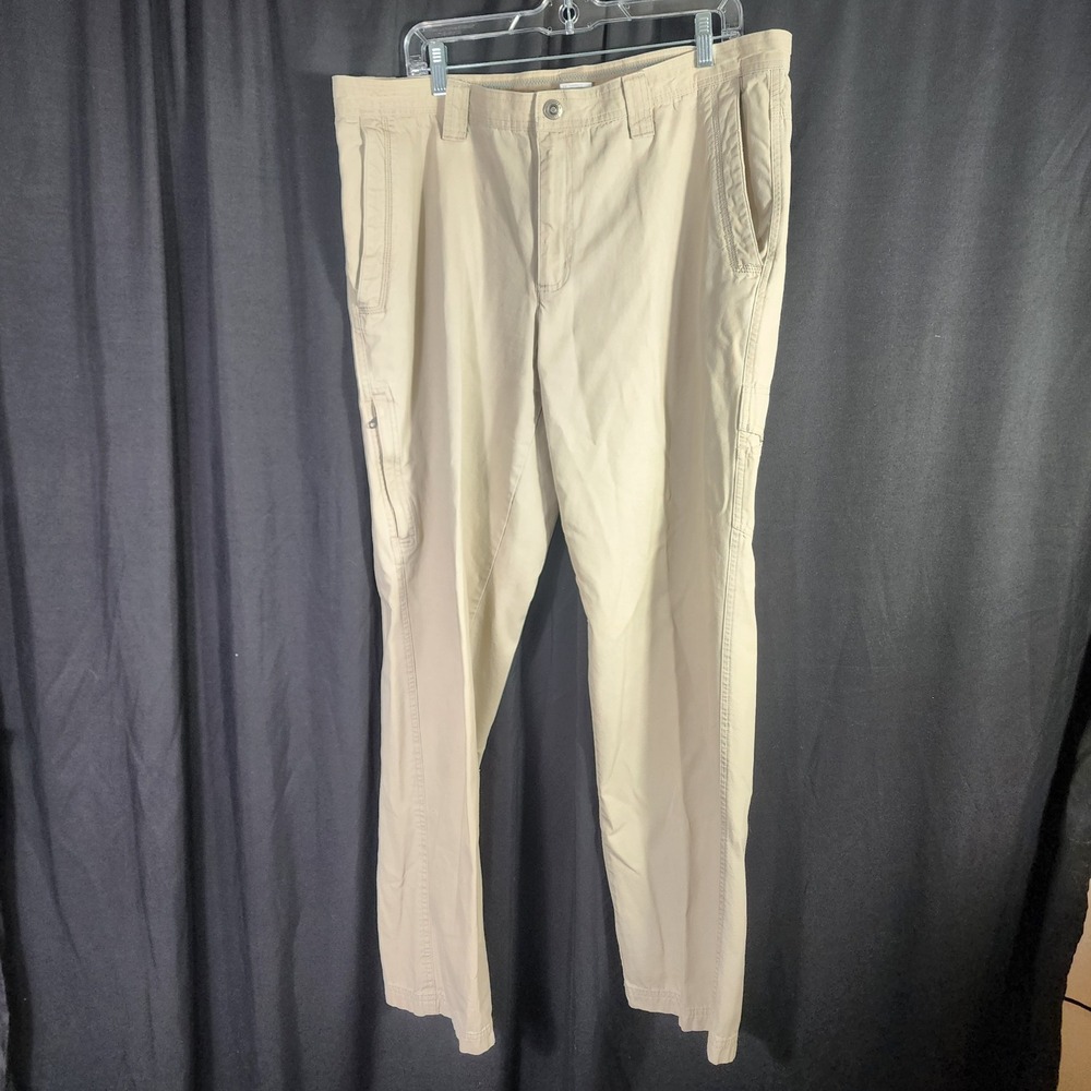Columbia‎ Sportswear Mens Pants Khaki Cargo Utility Straight Fit Size 38x34